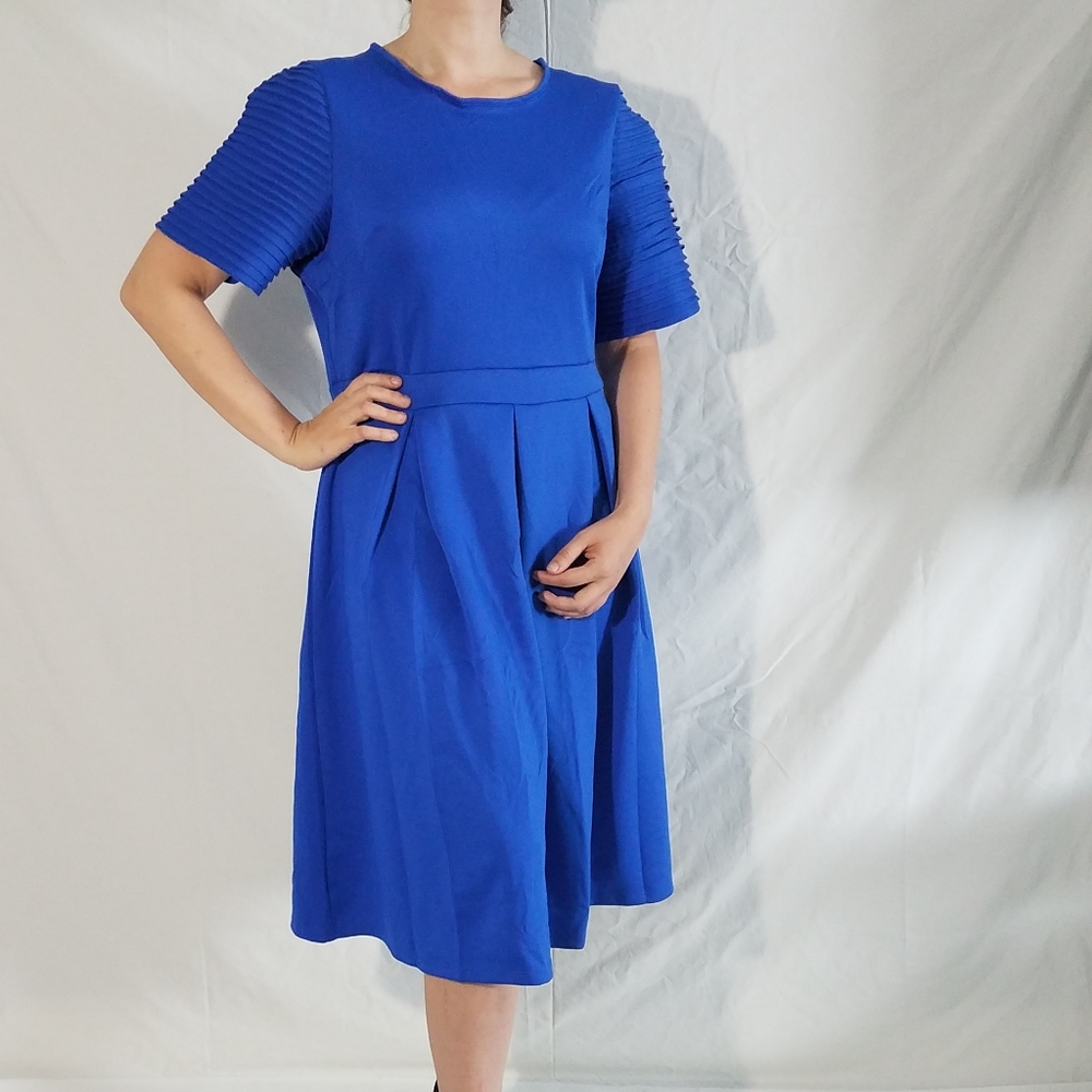Blue stretchy woman's dress